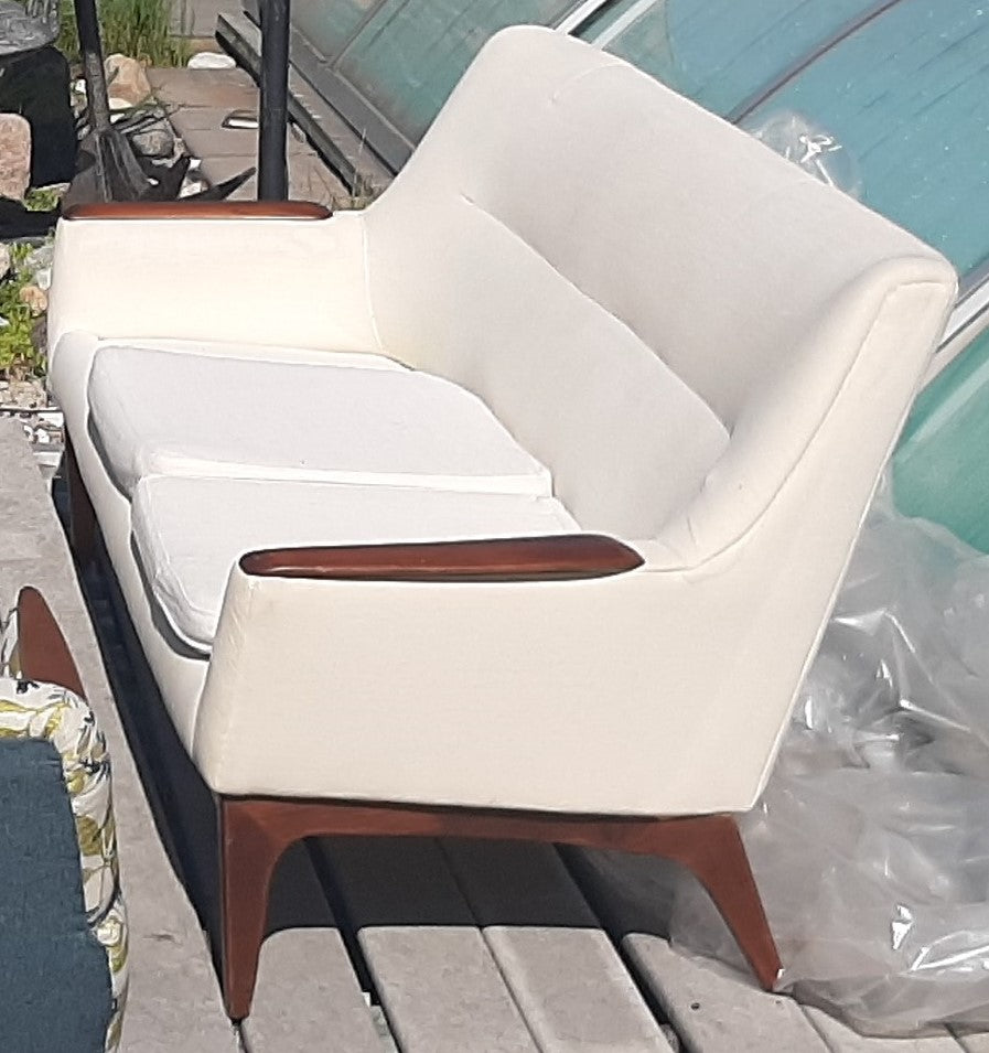 Danish MCM Teak Sofa 3-Seater REFINISHED & REUPHOLSTERED