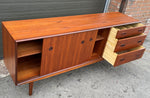 REFINISHED Mid Century Modern Teak Sideboard 6 ft, Perfect 7