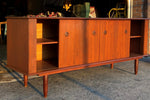 REFINISHED Mid Century Modern Teak Sideboard Buffet by Punch 6ft (not perfect) 4