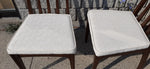 Set of 4 MCM Walnut Chairs RESTORED, includes new upholstery 9