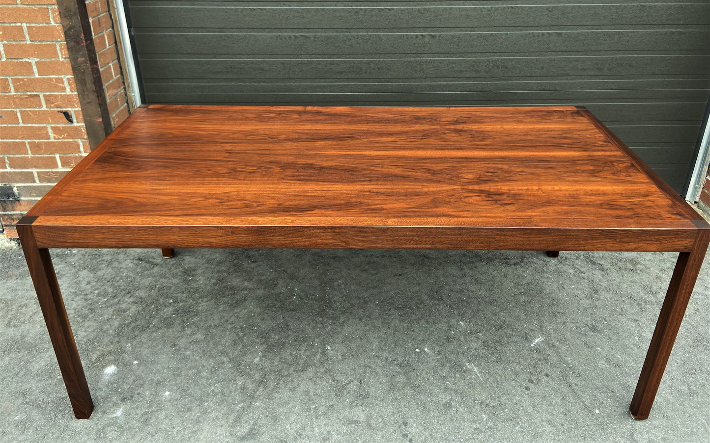 REFINISHED MCM Walnut Dining Table Rectangular 6 ft, PERFECT