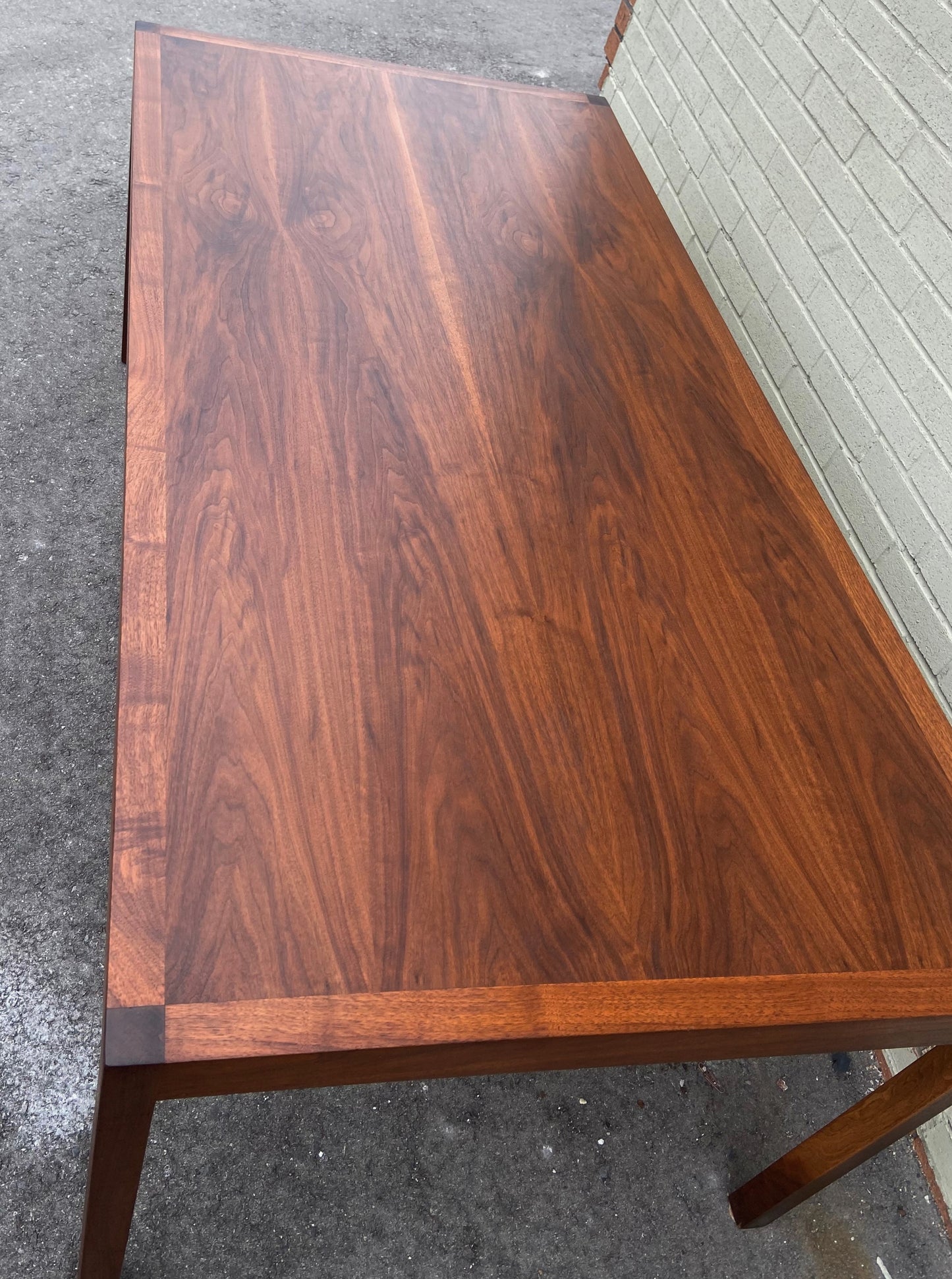 REFINISHED MCM Walnut Dining Table Rectangular 6 ft, PERFECT