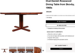 RESTORED Danish Mid Century Modern Rosewood Table Oval w 2 leaves by Skovby 71