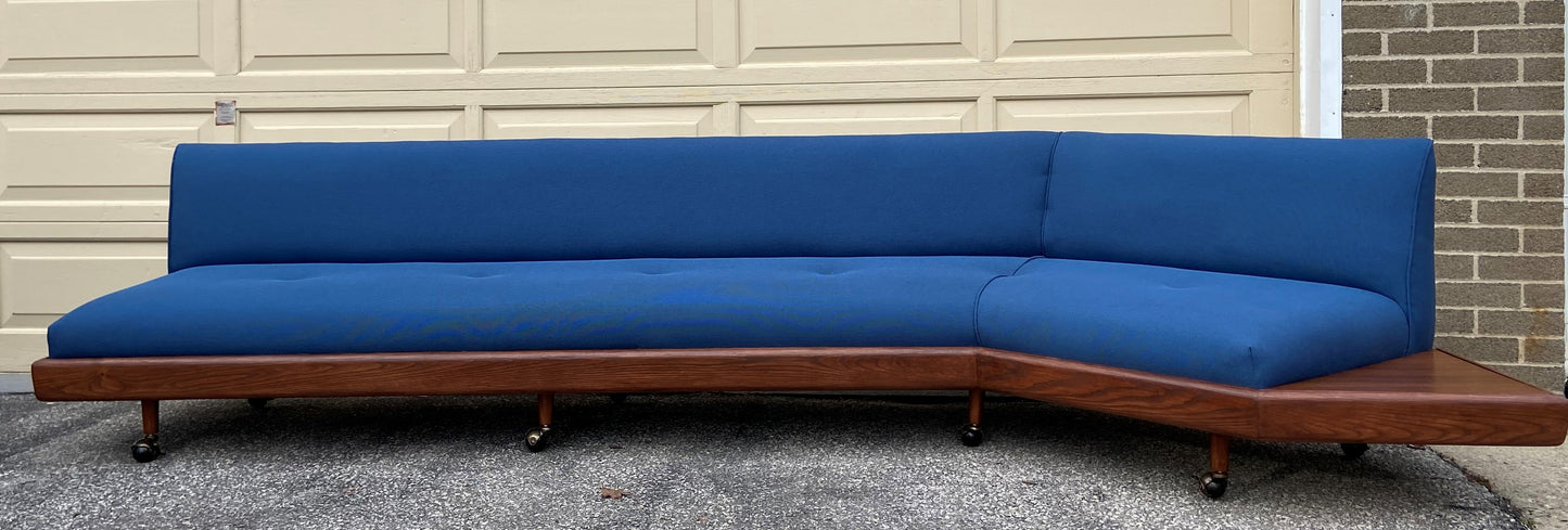 Will be REFINISHED REUPHOLSTERED MCM Adrian Pearsall "Boomerang" sofa