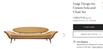 REFINISHED Mid Century Modern Luigi Tiengo Surboard Back Gondola Sofa 9