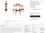 6 REFINISHED Danish MCM Teak Chairs by Niels Moller REUPHOLSTERED in green wool mohair 12