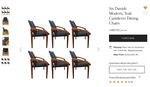 4 Danish MCM Teak Armchairs by H.Kjaernulf will be REFINISHED REUPHOLSTERED 7