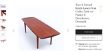 REFINISHED Mid Century Modern Solid Teak Coffee Table by France & Son, FD503, PERFECT 9
