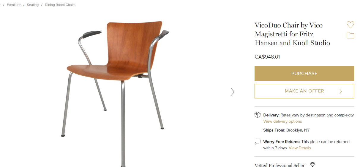 ON HOLD for Stefan and Katharina Set of 2 MCM Franzolini Knoll Studio All Wood Arm Chairs, made in Italy - Mid Century Modern Toronto