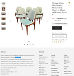 REFINISHED MCM Teak Extension Table & 6 Chairs by Elliotts of Newbury will be REUPHOLSTERED, Perfect 8