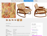 REFINISHED MCM Rocking Chair by Adrian Pearsall, includes NEW CUSHIONS, Perfect 7