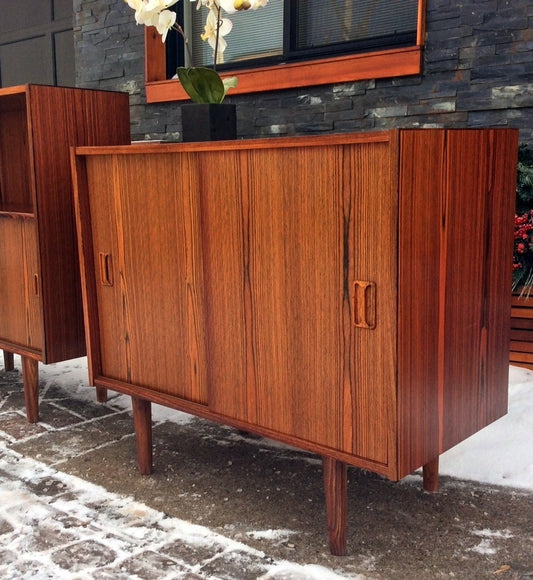 Mid Century Modern Danish Rosewood Sideboard TV Media Record Console 34” Restored - Mid Century Modern Toronto