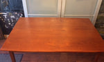 MCM Teak Dining Table Surfboard Extendable REFINISHED up 8ft - Mid Century Modern Toronto 7