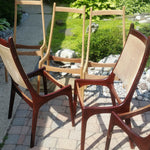 8 Danish Mid Century Modern Solid Teak High Back Dining Chairs REFINISHED REUPHOLSTERED each $249 - Mid Century Modern Toronto 6