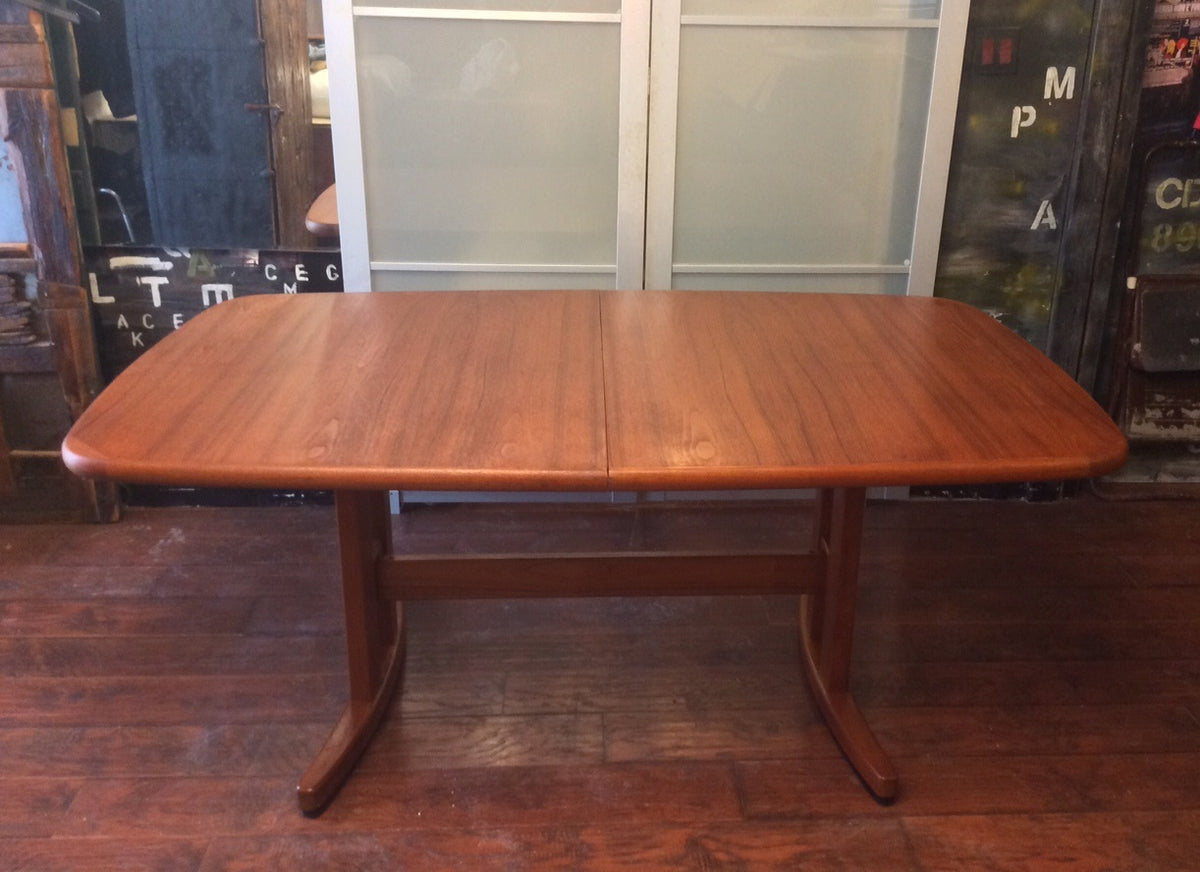 Mid Century Modern Teak Dining Table Extendable REFINISHED - Mid Century Modern Toronto