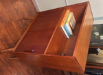 Danish Mid Century Modern Teak Display China w Sliding Doors and Splayed Legs REFINISHED - Mid Century Modern Toronto 2