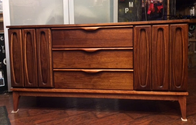 Mid Century Modern Walnut Buffet Sideboard REFINISHED 5 ft - Mid Century Modern Toronto