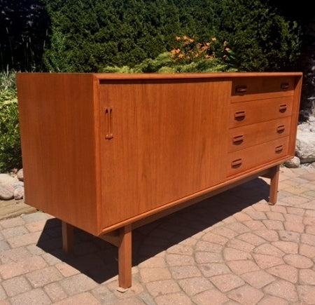 Danish MCM Teak Buffet/ Media TV Console 60" - Mid Century Modern Toronto