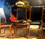 4 Danish MCM Teak Chairs REUPHOLSTERED with floating seats $125 each - Mid Century Modern Toronto 5