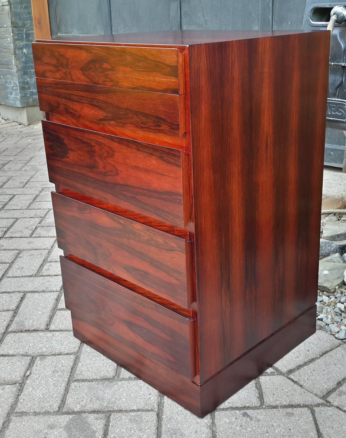 Danish MCM Small Rosewood Dresser REFINISHED 18.5