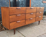REFINISHED Walnut Mid Century Modern Dresser - Mid Century Modern Toronto 1
