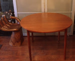 Danish Mid Century Modern Teak Dining Table REFINISHED (no leaf) - Mid Century Modern Toronto 1