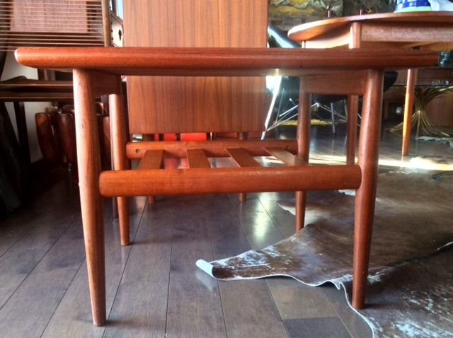 Danish MCM Teak Accent Table in style Greta Jalk REFINISHED - Mid Century Modern Toronto