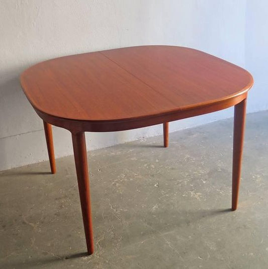 REFINISHED Danish MCM Teak Table by Skovmand and Andersen (no leaf) 45"x45", perfect - Mid Century Modern Toronto