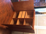 MCM Teak Tall Dresser Wardrobe Gentlemen’s Chest REFINISHED - Mid Century Modern Toronto 1