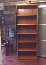 Danish MCM Teak Bookcase RESTORED H 78.5