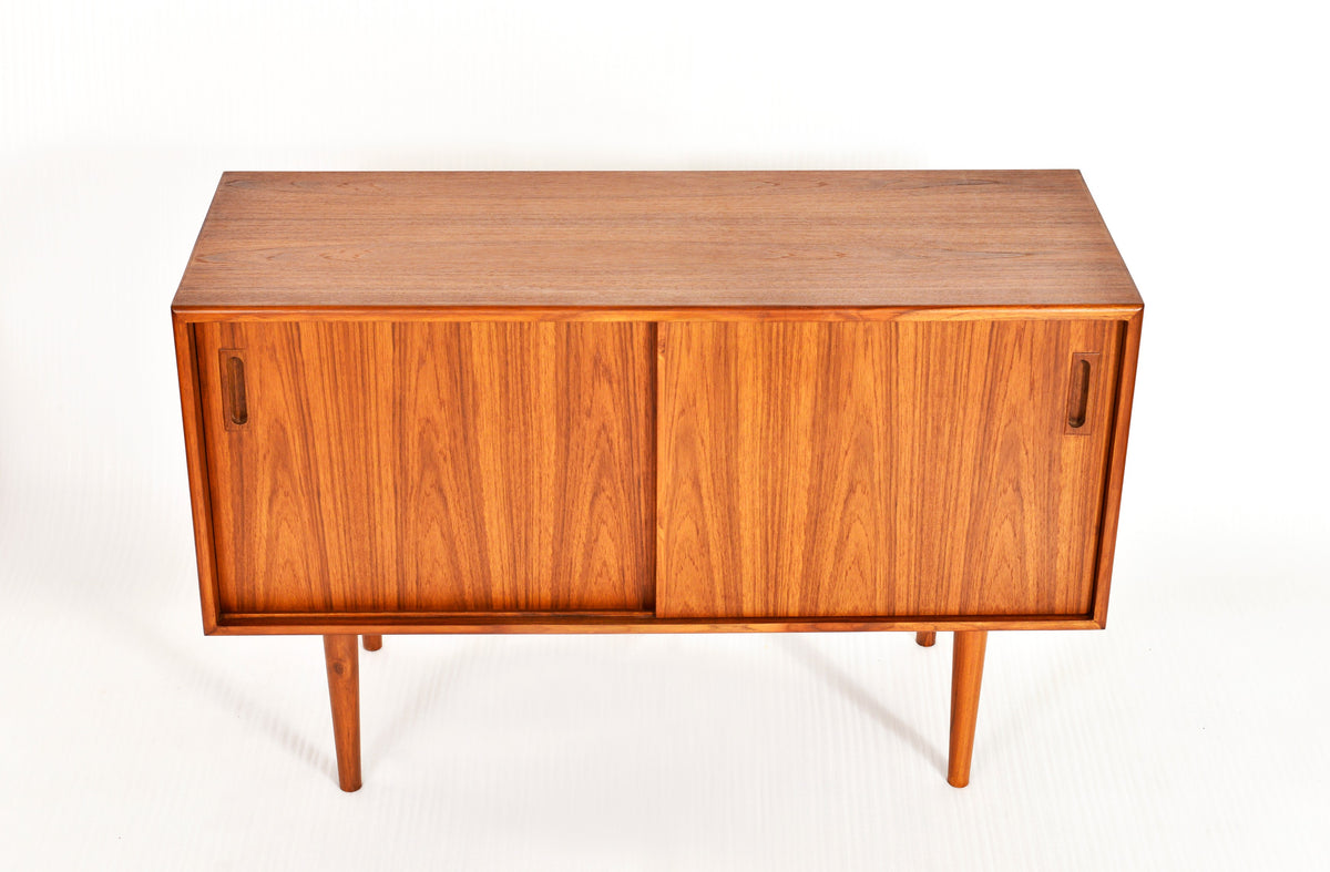 TEAK SIDEBOARD BUFFET TV MEDIA CONSOLE DANISH - Mid Century Modern Toronto