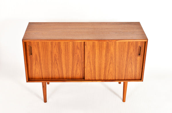 TEAK SIDEBOARD BUFFET TV MEDIA CONSOLE DANISH - Mid Century Modern Toronto