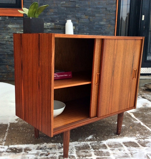 Mid Century Modern Danish Rosewood Sideboard TV Media Record Console 34” Restored - Mid Century Modern Toronto