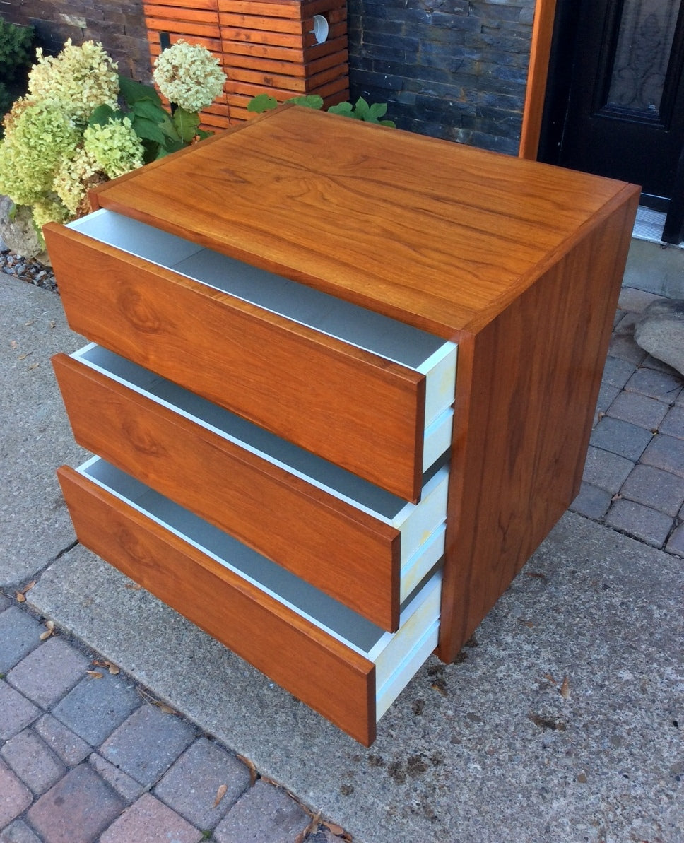 Mid Century Modern Swedish Teak Bedroom set- 2 dressers and single bed - Mid Century Modern Toronto