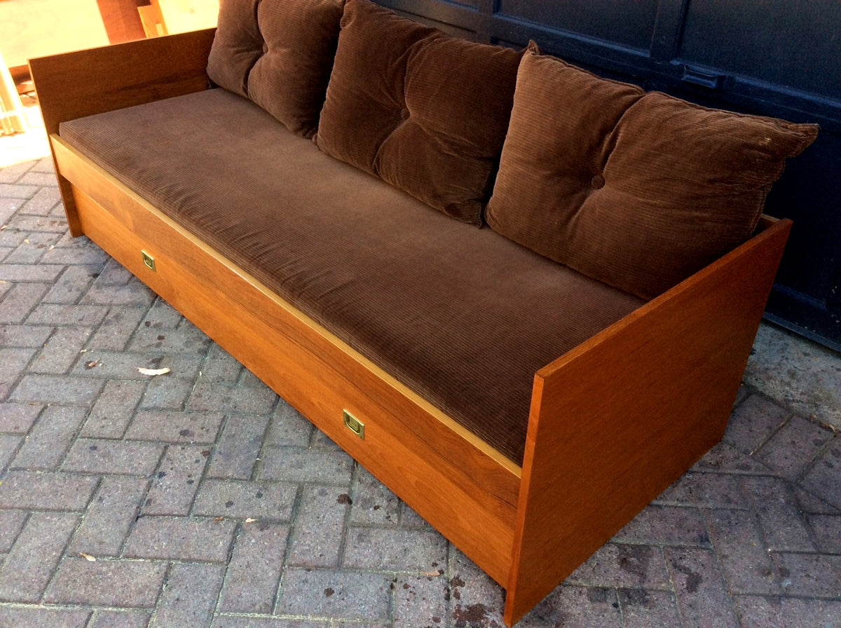 Danish Mid Century Modern Teak Day Bed with Storage Drawer - Mid Century Modern Toronto