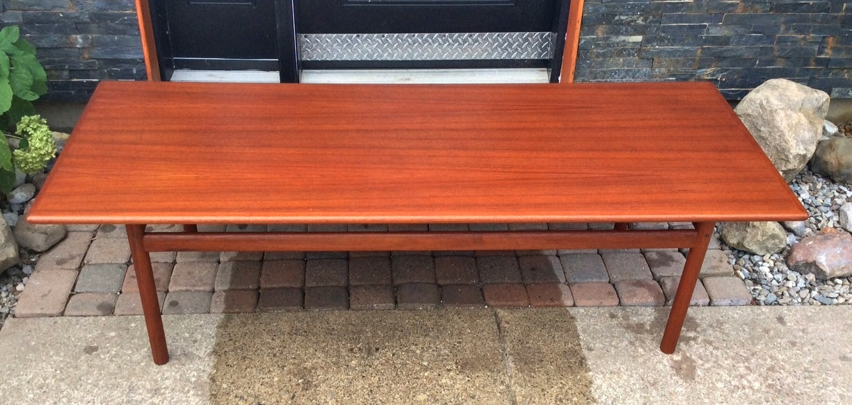 REFINISHED Mid Century Modern Teak Coffee or Cocktail Table made in Norway - Mid Century Modern Toronto