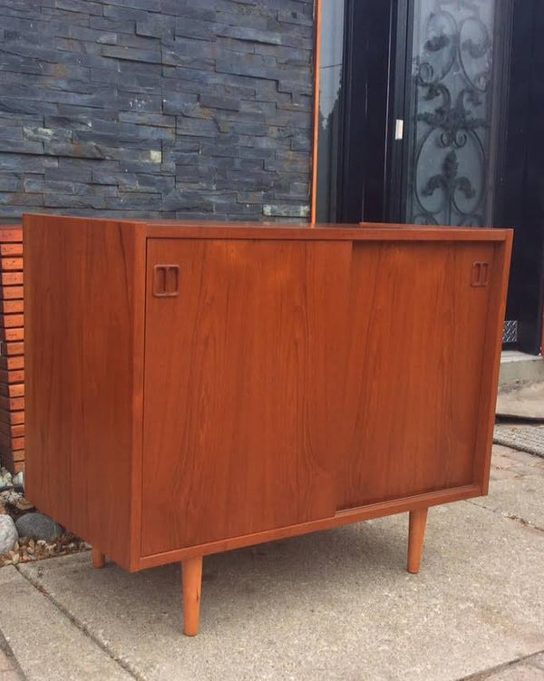 Danish Mid Century Modern Teak Sideboard TV Media Console, RESTORED - Mid Century Modern Toronto
