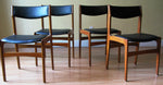 4 Danish Mid Century Modern Teak Chairs REUPHOLSTERED attributed to Eric Buck - Mid Century Modern Toronto 2