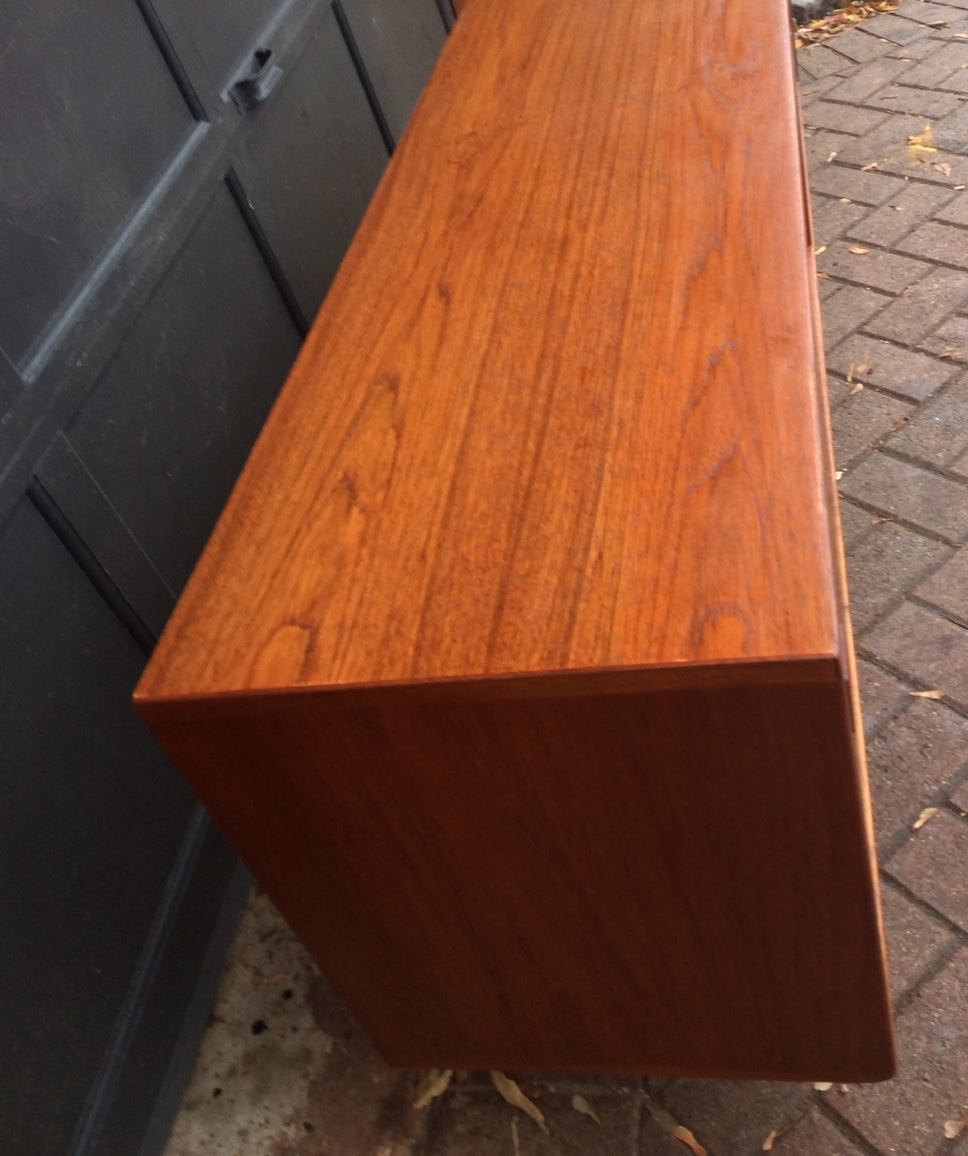 REFINISHED Mid Century Modern Teak Sideboard Buffet TV Media Records Console Low Profile 6 ft - Mid Century Modern Toronto