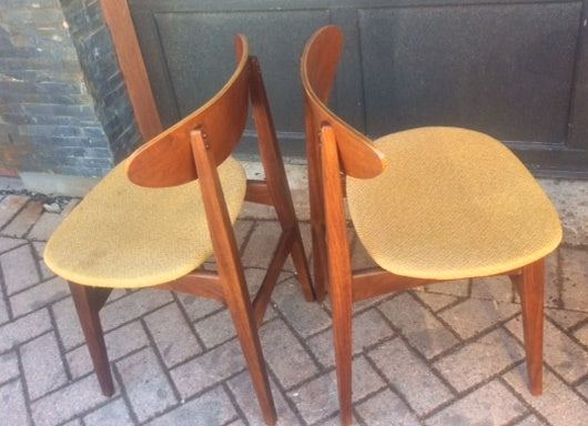 4 REFINISHED MCM Teak Chairs by Punch Designs $175 each - Mid Century Modern Toronto
