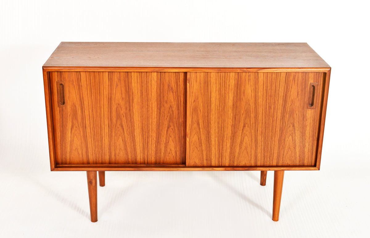 TEAK SIDEBOARD BUFFET TV MEDIA CONSOLE DANISH - Mid Century Modern Toronto