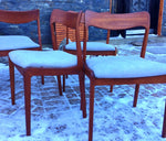 6+1 Danish Mid Century Modern Teak chairs REFINISHED REUPHOLSTERED $300 each - Mid Century Modern Toronto 1