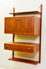 TEAK MODULAR WALL UNIT DANISH WITH STORAGE & DISPLAY - Mid Century Modern Toronto 6