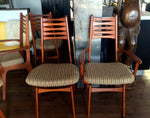 Set of 6 Danish MCM Teak Side & Arm Chairs REFINISHED by Korup Stolefabrik, $229 each - Mid Century Modern Toronto 6