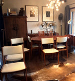 Set of 6 Danish Mid Century Modern Teak Chairs REUPHOLSTERED like new $166 each - Mid Century Modern Toronto 3