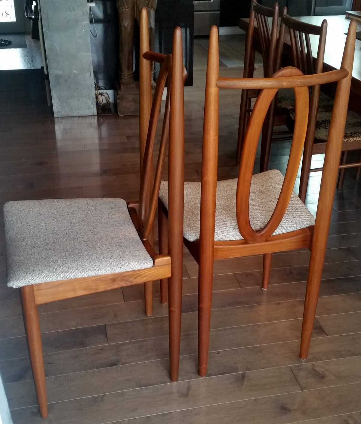 6 Mid Century Modern Teak Chairs REFINISHED REUPHOLSTERED $249 per chair - Mid Century Modern Toronto