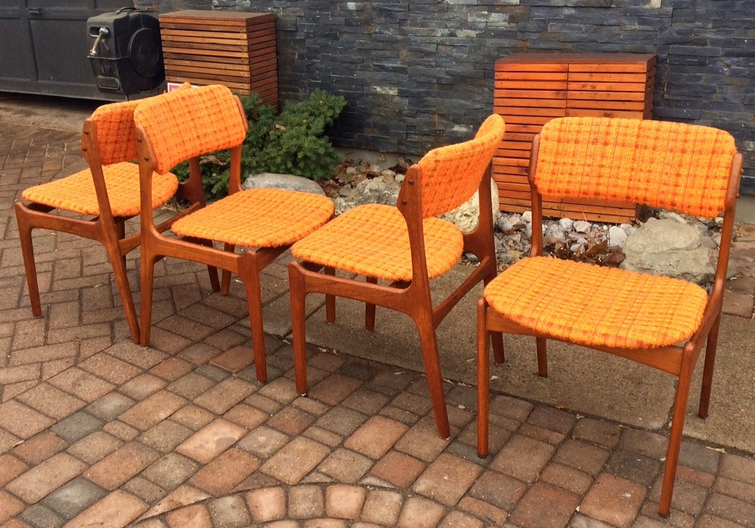 6 Erik Buch OD-49 Teak MCM Chairs REFINISHED REUPHOLSTERED, each $349 - Mid Century Modern Toronto