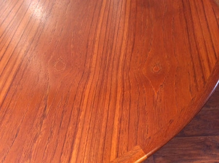 REFINISHED MCM Teak Table Oval (no leaf) 64" x 42", perfect - Mid Century Modern Toronto