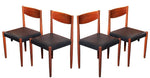 4 Poul Volther for Frem Rojle Mid Century Modern Teak Chairs REFINISHED REUPHOLSTERED - Mid Century Modern Toronto 1
