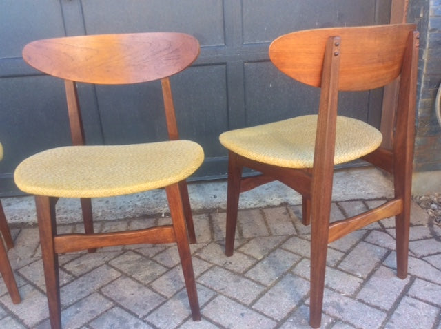 4 REFINISHED MCM Teak Chairs by Punch Designs $175 each - Mid Century Modern Toronto